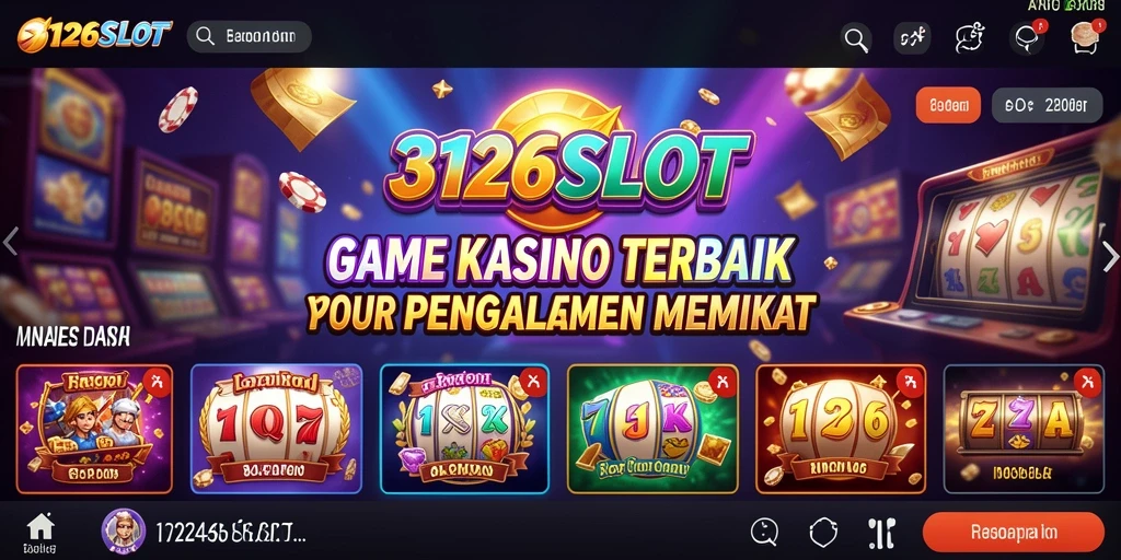 Tampilan menarik permainan slot 3126SLOT dengan berbagai tema.