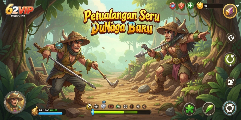 Tangkapan layar gameplay <strong>62VIP</strong> dengan pemandangan petualangan menakjubkan.