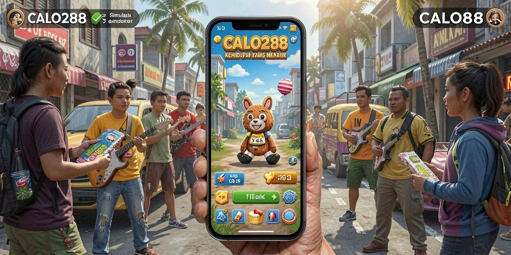 Tampilan gameplay <strong>CALO288</strong> dengan nuansa simulasi yang mendetail.