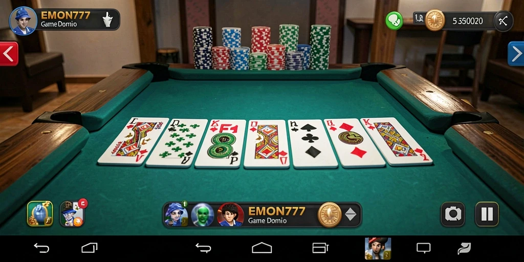 Gameplay seru Domino di EMON777 dengan fitur menarik.