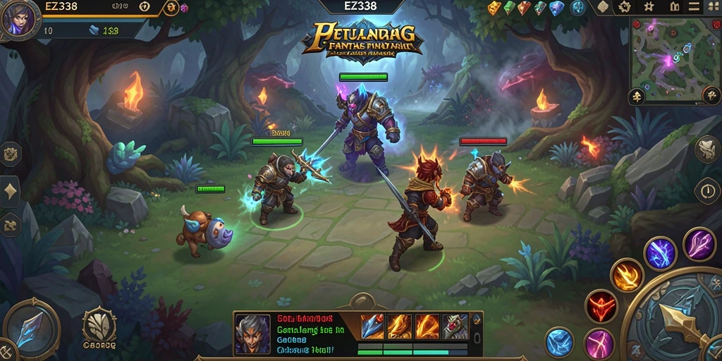 Tampilan gameplay ARPG yang mendebarkan dan penuh aksi.