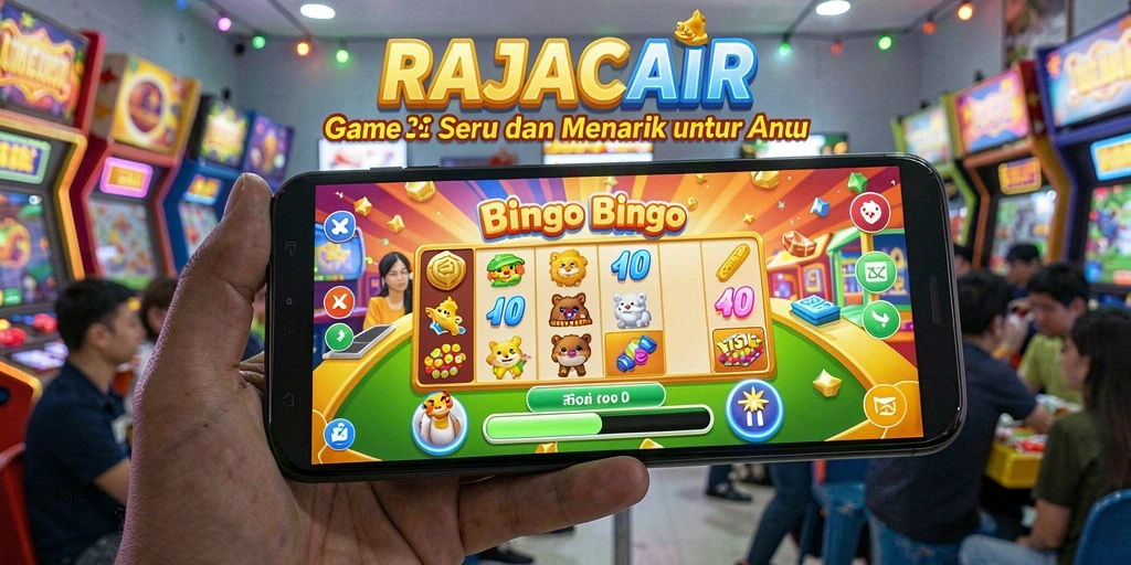 Tampilan gameplay seru dalam RAJACAIR dengan interaksi pemain.
