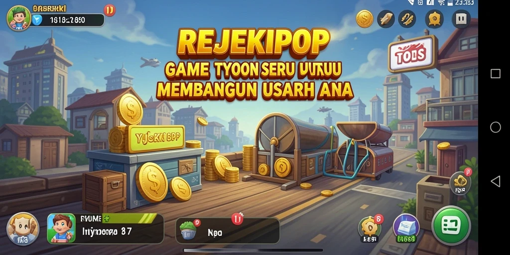 Tampilan gameplay REJEKIPOP yang menarik dan interaktif.