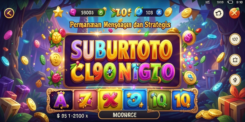Tampilan gameplay <strong>SUBURTOTO</strong> yang penuh warna dan strategis.